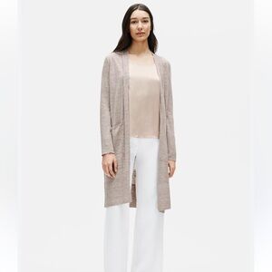 Eileen Fisher Linen Long Cardigan mimimalist